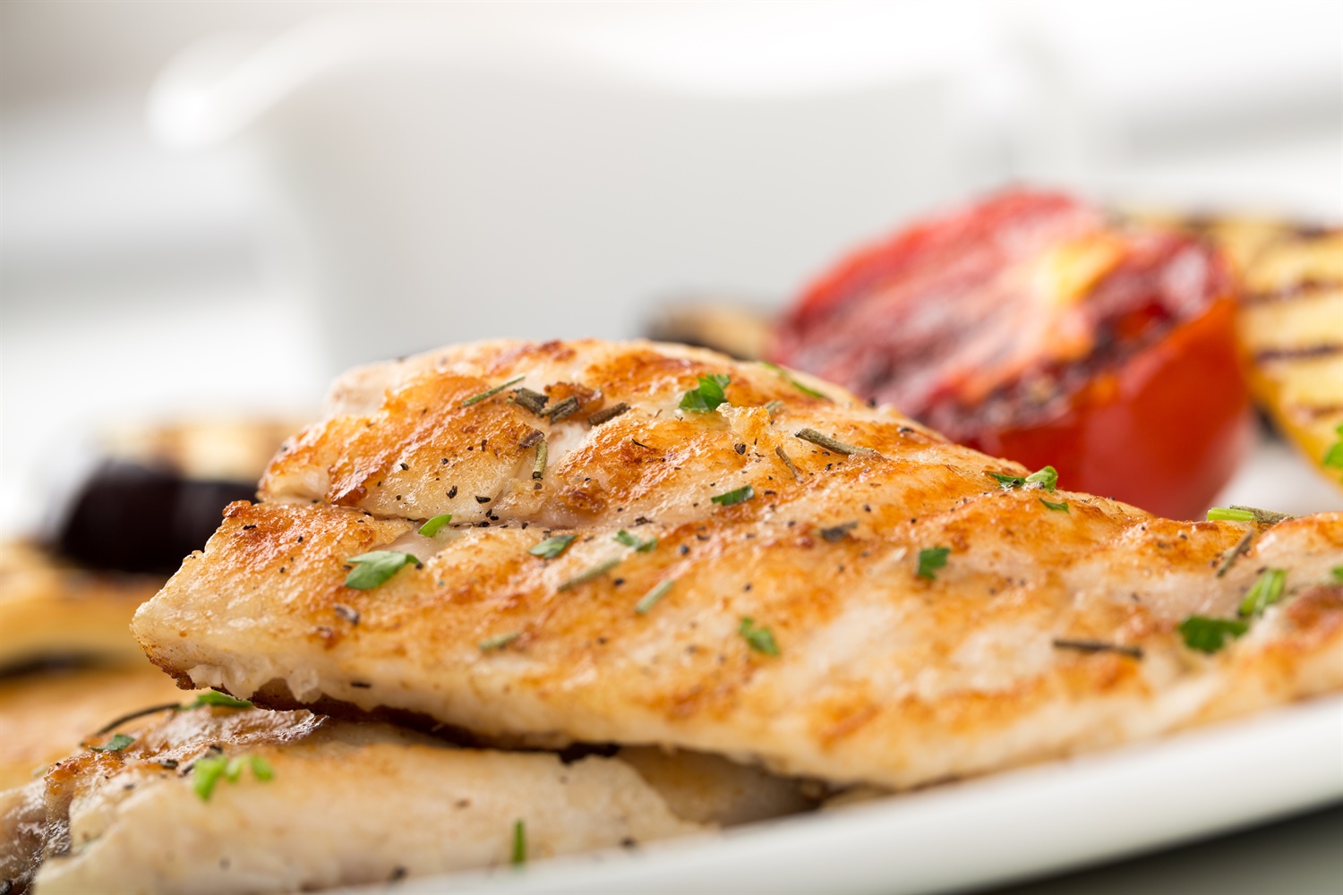Fischgericht mit Gemüse